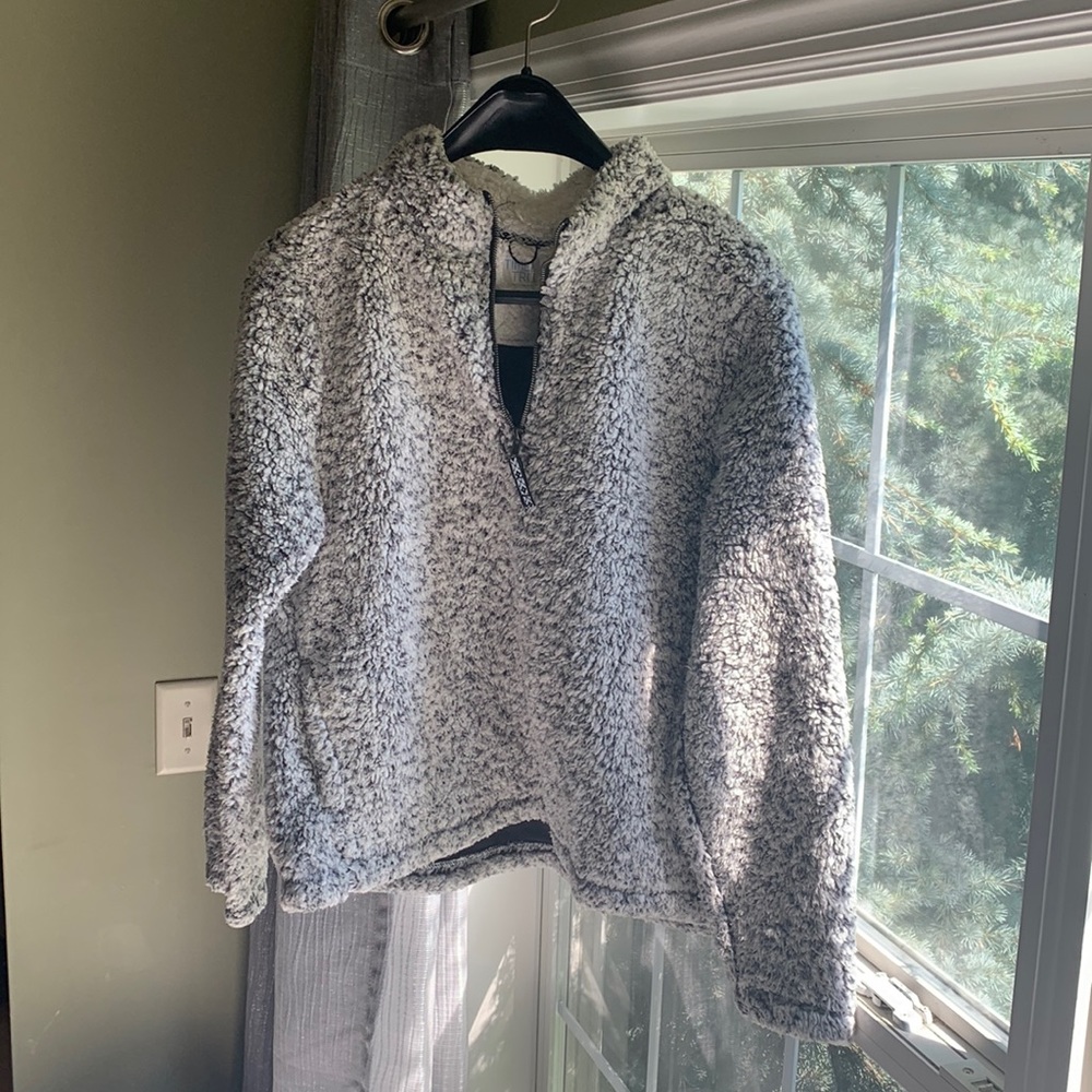 Wool quarter zip